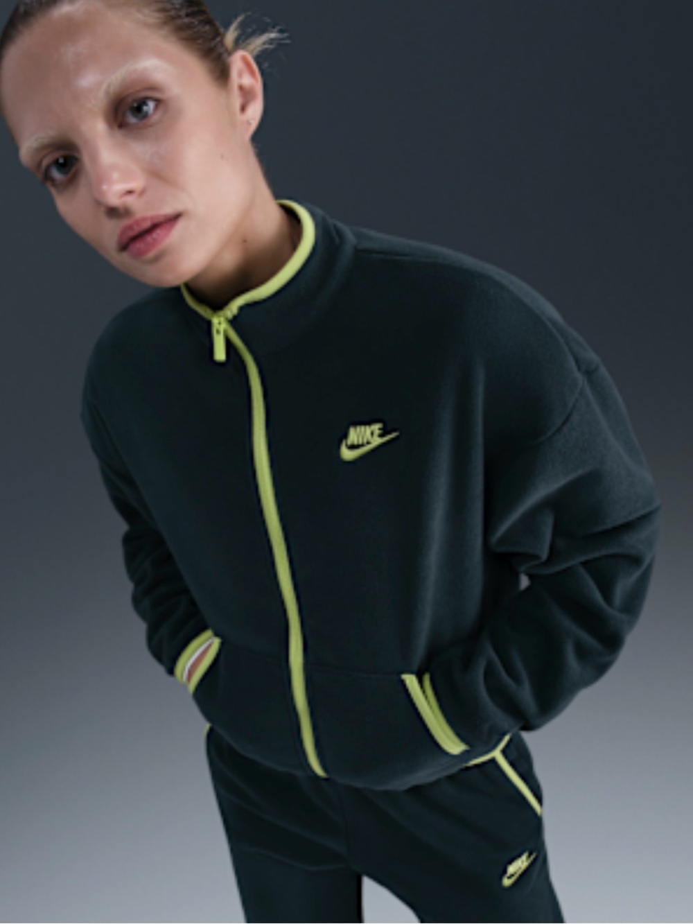 NWT Nike Sportswear Club Fleece Loose Track Jacket SIZE Medium